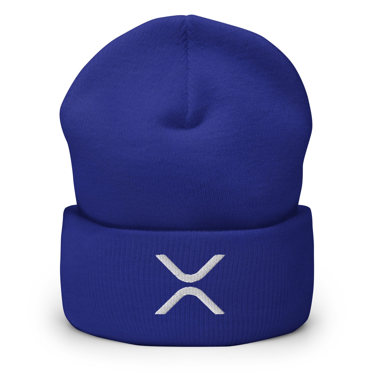 XRP logo Embroidered Cuffed Beanie | Streetwear Beanie Hat Unisex