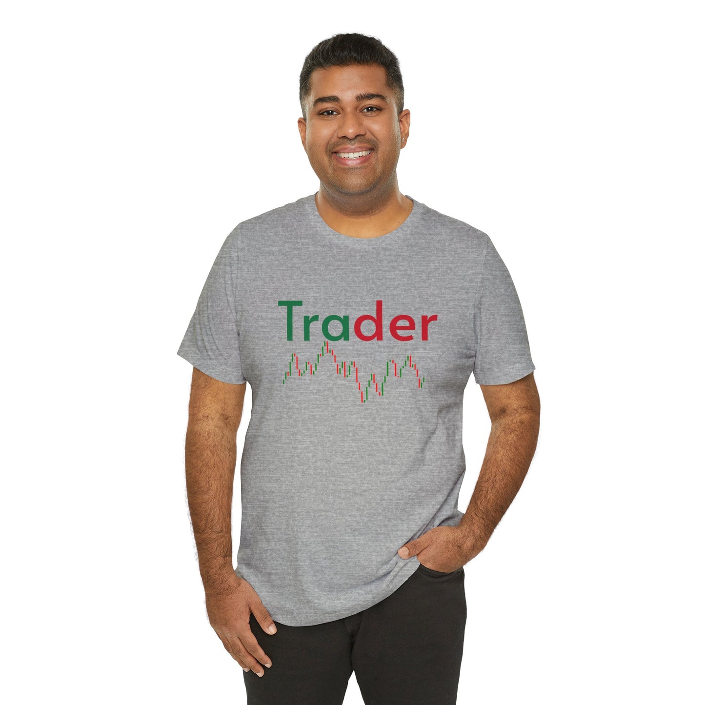 Trader t-shirt and candlestick chart, investing tee, crypto trader gift | unisex T-shirt