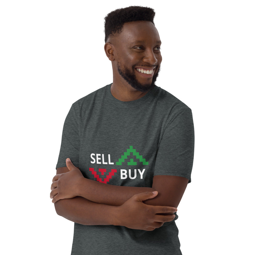 Buy and sell arrow symbols T-shirt  | Trader Clothing | Short-Sleeve Unisex T-Shirt