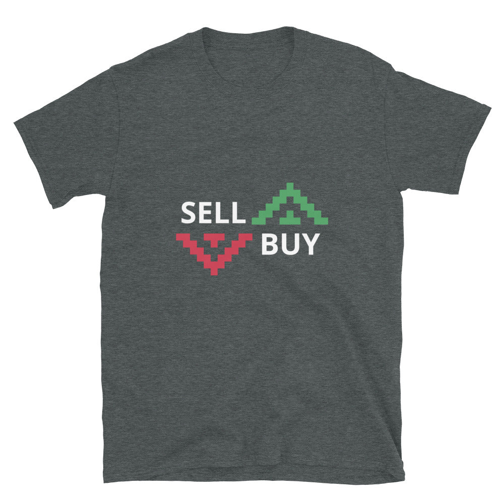 Buy and sell arrow symbols T-shirt  | Trader Clothing | Short-Sleeve Unisex T-Shirt