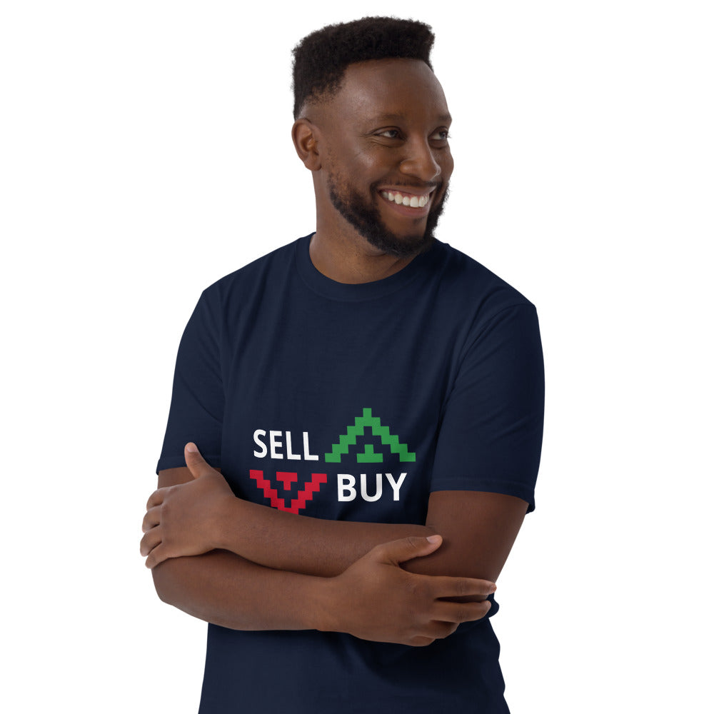 Buy and sell arrow symbols T-shirt  | Trader Clothing | Short-Sleeve Unisex T-Shirt