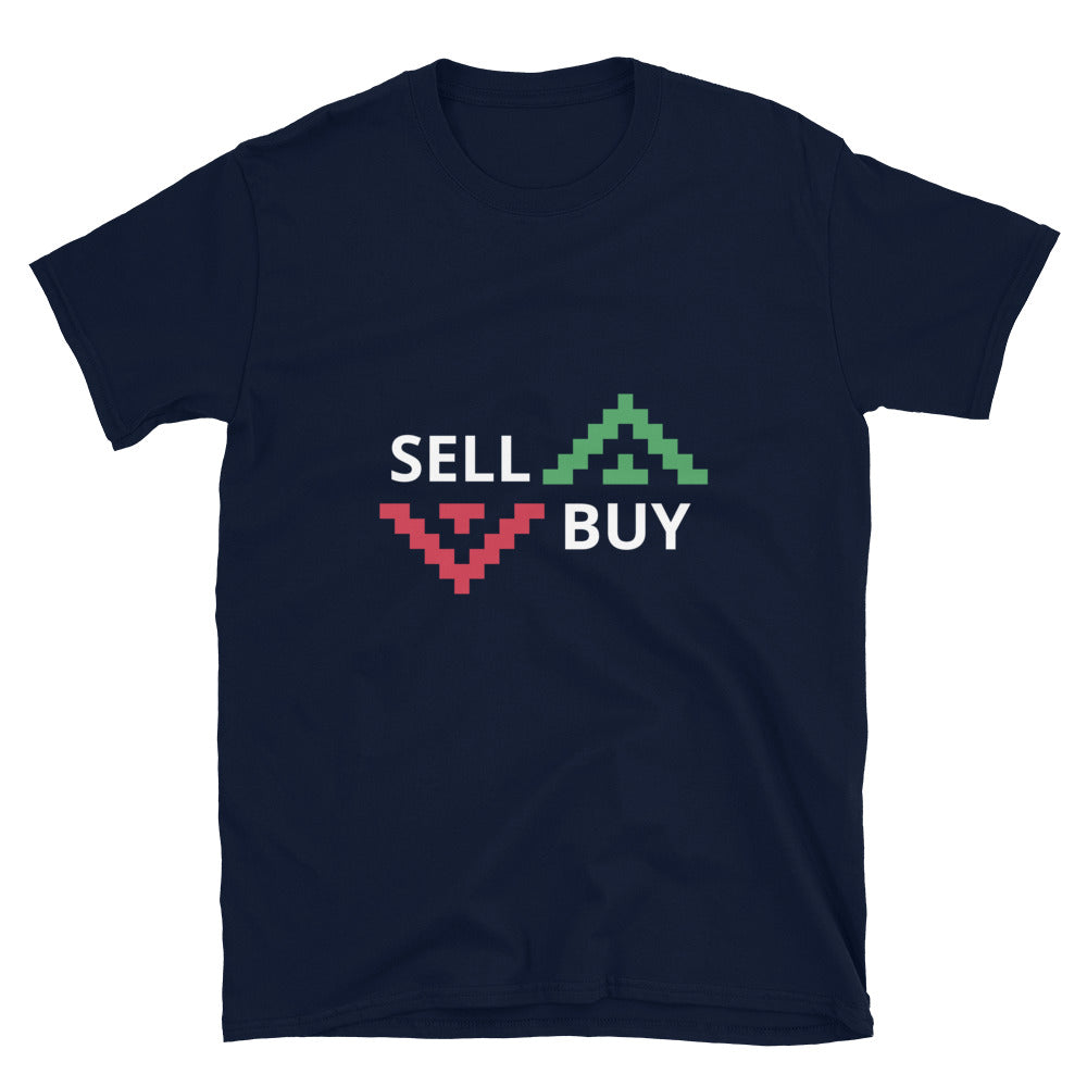 Buy and sell arrow symbols T-shirt  | Trader Clothing | Short-Sleeve Unisex T-Shirt