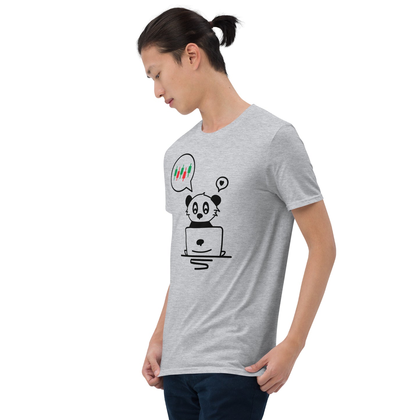 Trader Panda Short-Sleeve Unisex T-Shirt | Traders don't sleep | Funny Tee