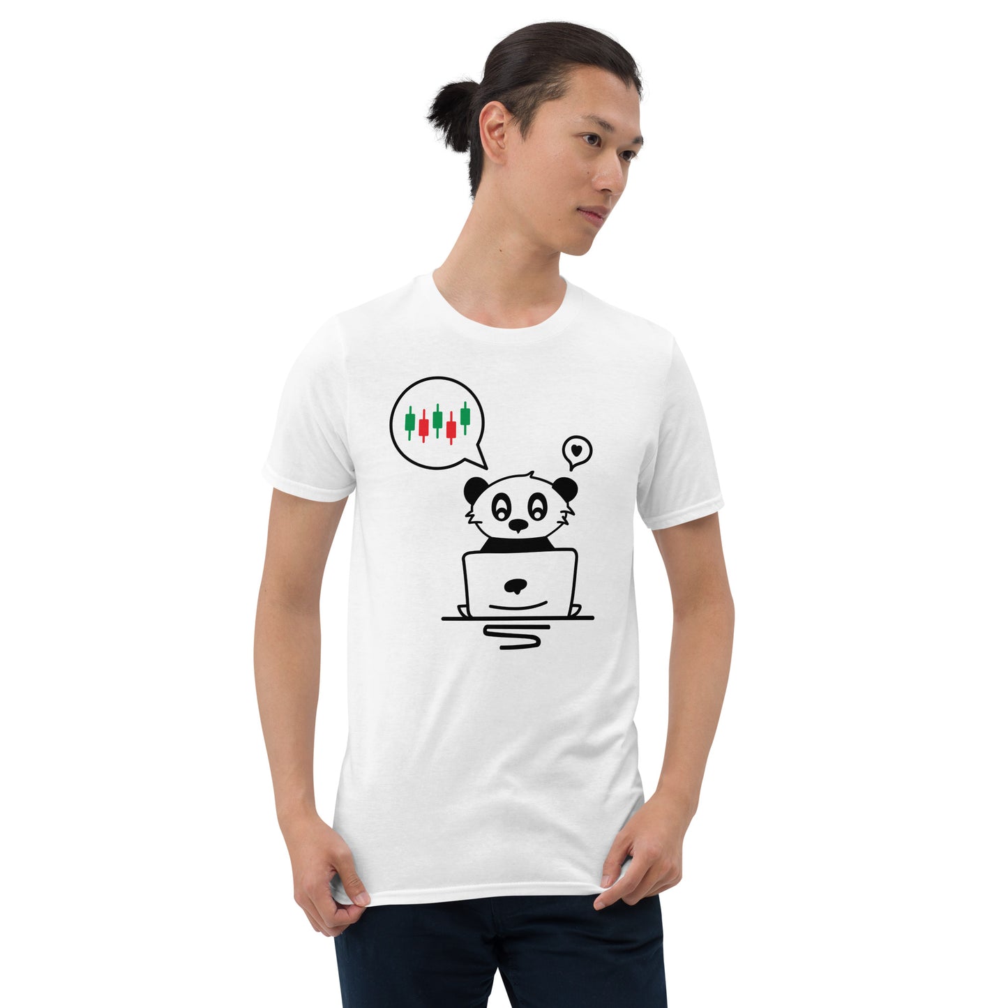 Trader Panda Short-Sleeve Unisex T-Shirt | Traders don't sleep | Funny Tee