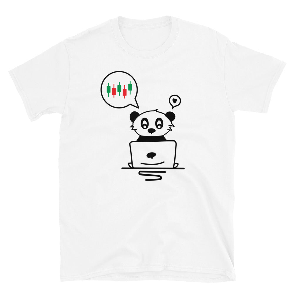 Trader Panda Short-Sleeve Unisex T-Shirt | Traders don't sleep | Funny Tee