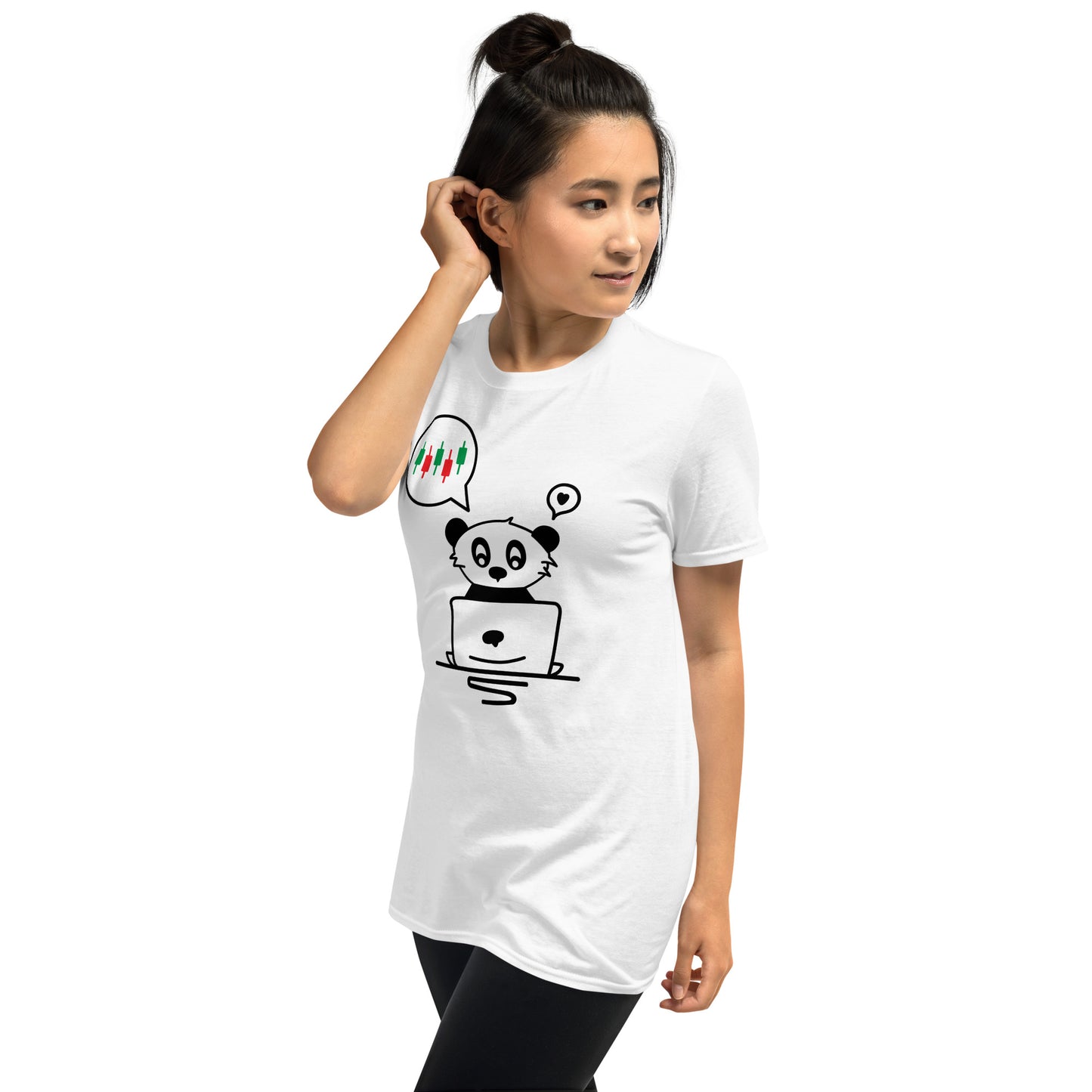 Trader Panda Short-Sleeve Unisex T-Shirt | Traders don't sleep | Funny Tee