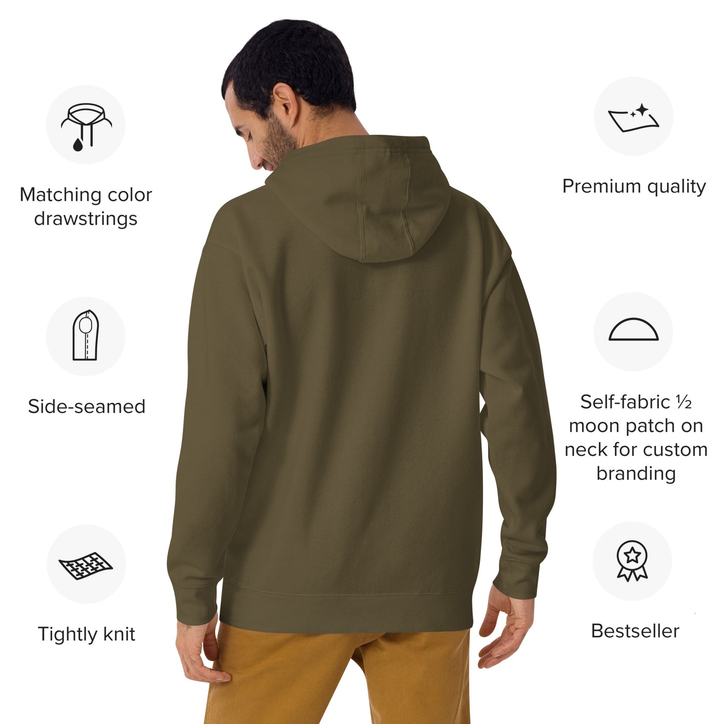 Bitcoin Symbol Embroidered Minimalist Hoodie | Crypto Clothing | Unisex